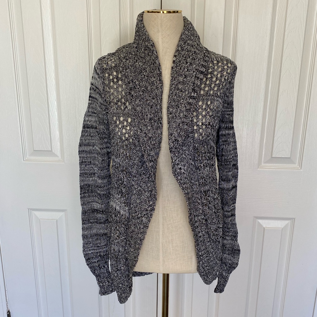 Open Knit Open Front SweaterCardigan